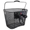 Bike Basket Metal Front Basket Detachable Black Click Large Bicycle
