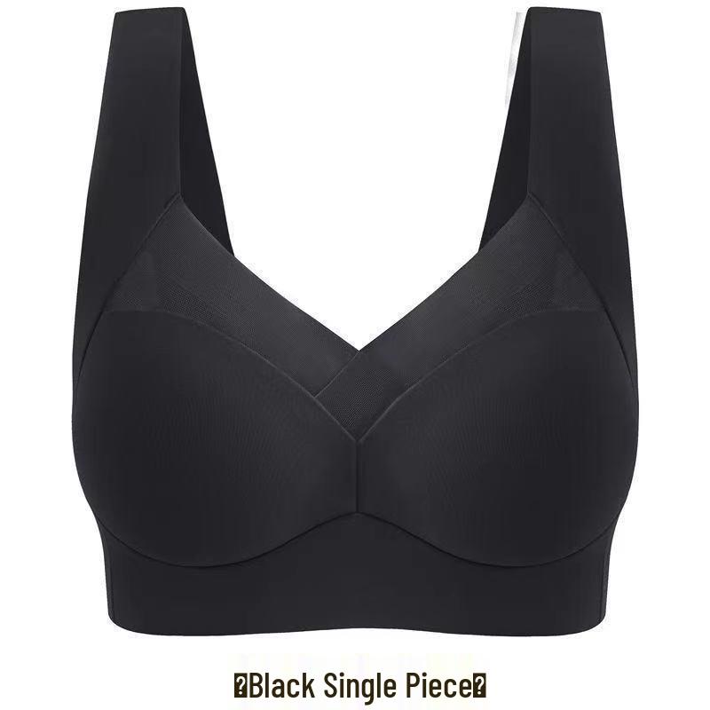 

Бесшовный спортивный бюстгальтер из ледяного шелка большого размера с нагрудной подушечкой - Жилет без косточек для женщин 3XL (145-165 jin, 38B/36C/34D)