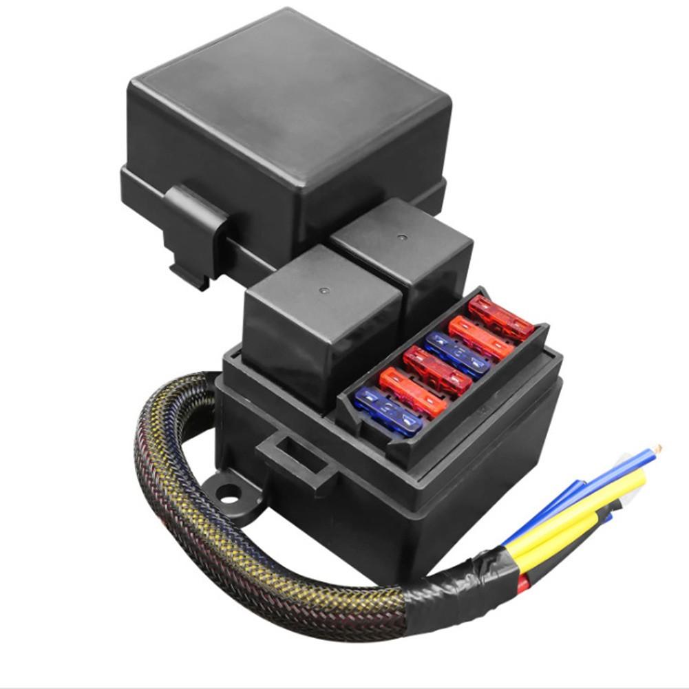 Pre-wired Setup Fuse Relay Box Two 4-pin 80A Relay Slots