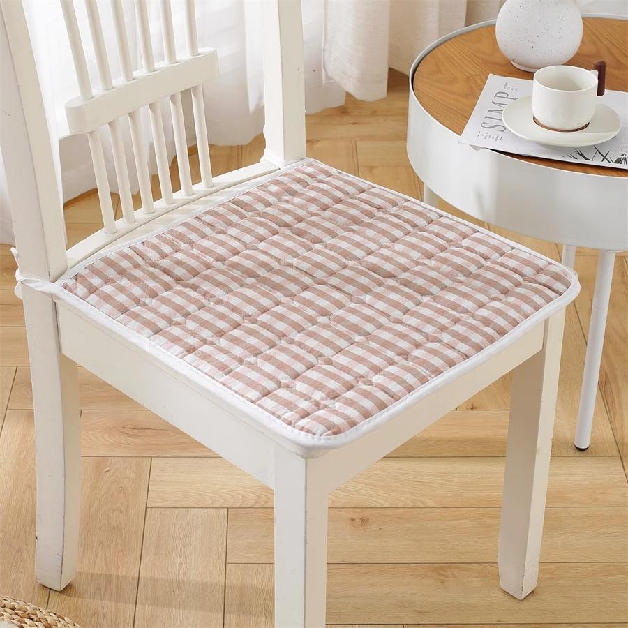 Cotton Chair Cushion Breathable Office Chair Pad Simple Dining Chair Cushion All Season Use