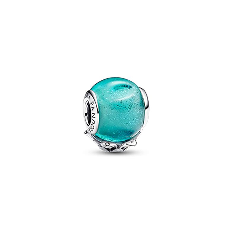 Pandora Flower decoration 925 silver pendant women s blue 793191C00