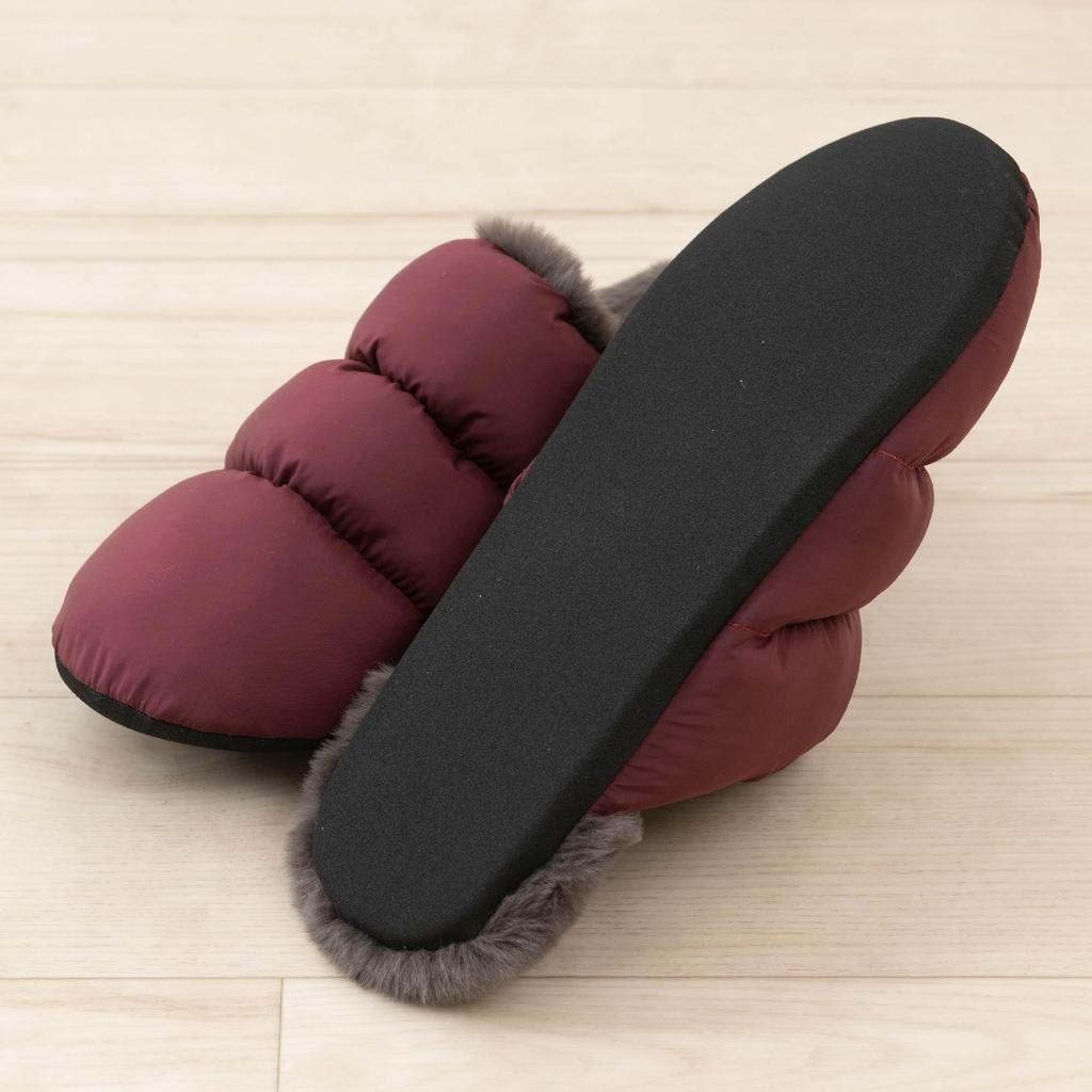 Senko Taffeta Boa Soft Wine 23cm S.D.S. Slippers, Red,
