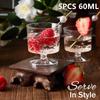 5Pcs 60Ml Mini Wine Cup Small Wine Glass Reusable Wine Drinking Plastic Cups Dessert Cups Transparent Mousse Jelly Yogurt Cups