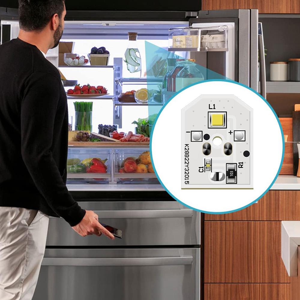 WR55X11132 WR55X25754 2pcs Refrigerator Light Bulb for Ge WR55X30602 WR55X26486