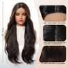 Brown Highlights Synthetic Wigs Hairline Lace Frontal Wave Layered Wigs for Women Ladies Daily Use Natural Wigs Heat Resistant