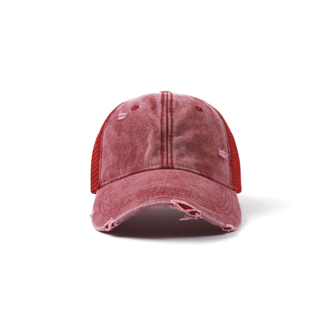 1 Printed Sponge Half Mesh Outdoor Fashion Accessory Hat, Adjustable Size, Suitable for Both Men and Women As a Holiday Gi