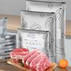10Pcs/Bag Silver Foil Food Fresh-keeping Bags Reusable Avoid Light Freeze Food Zip Lock Bag Fruit Steak Storage Freshness Bags