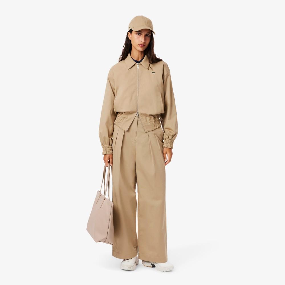 [lacoste] Women's Relaxed Fit Gabardine Coach Jacket BF8412-55N02S