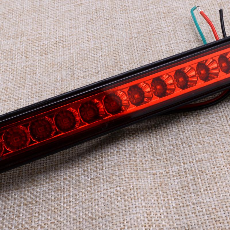 10" Universal Rear Tail 3rd Brake Stop Light Bar Marker Lamp for Truck Trailer RV Car Caravan Boat
