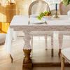 1pc Pastoral Style Tablecloth Embroidered White Lace Drape Table Cloth Rectangular Coffee Tablecloth Wedding Atmosphere Sense