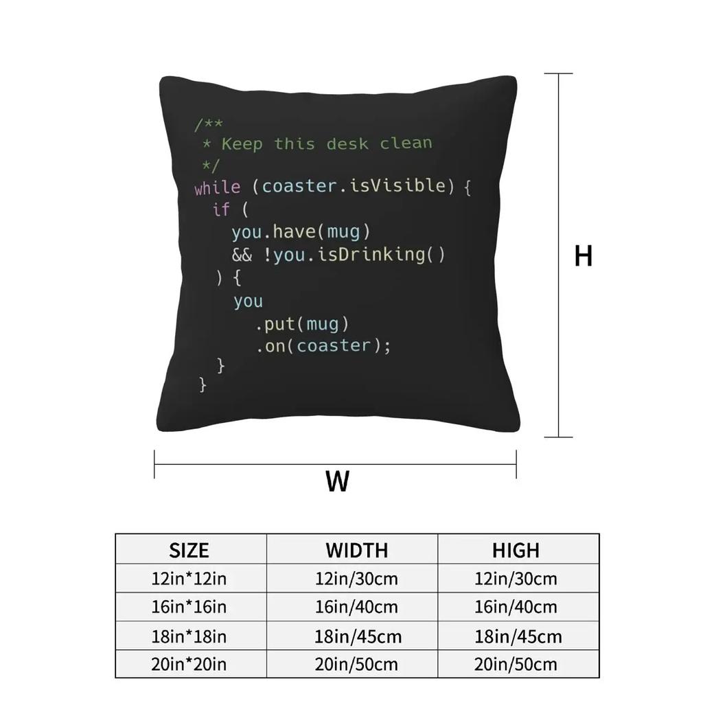 The Perfect Coaster For Programmers 2 Pcs Square Pillowcase Pillow Cover Cushion Throw Pillow For Home Living Room