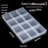 Thickened Nine-Grid Storage Box: Large Capacity, Impact & Corrosion Resistant, Open Compartment Design.