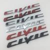 Metal Car Sticker Emblem Badge Decals Decoration For CIVIC Logo Emblem Sticker Fender Trunk Badge Exterior Auto Accessorie