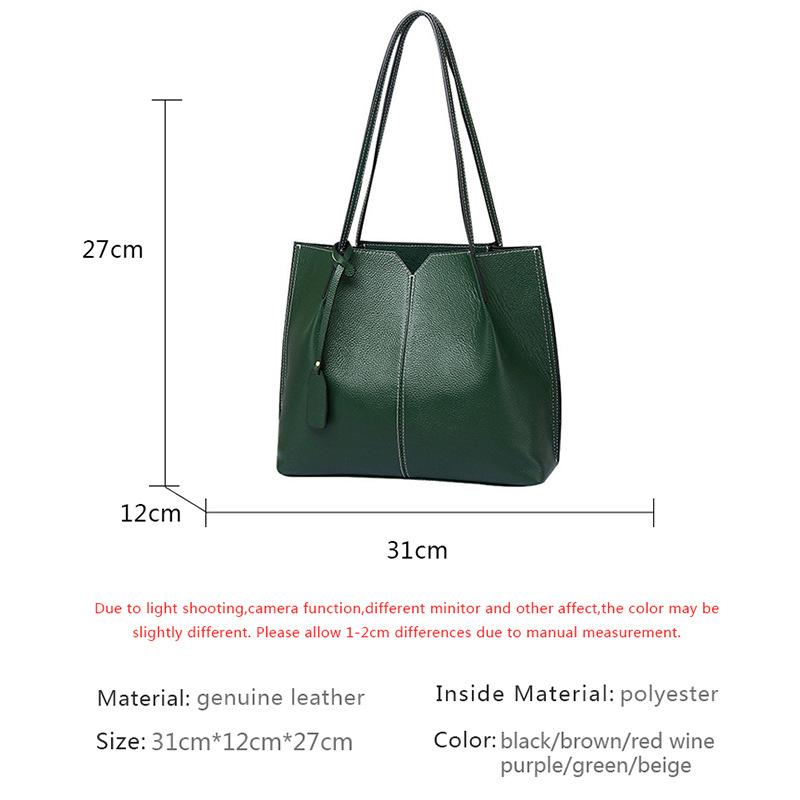 shein leather bag plus niche large-capacity handbag commuter shoulder tote bag
