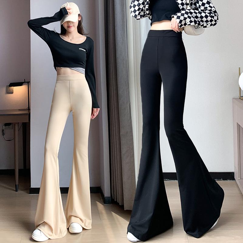

In Stock: Women s High-Waist Wide-Leg Fishtail Pants – Spring/Winter 2025 Collection, Plus Size, Elastic Fit Large