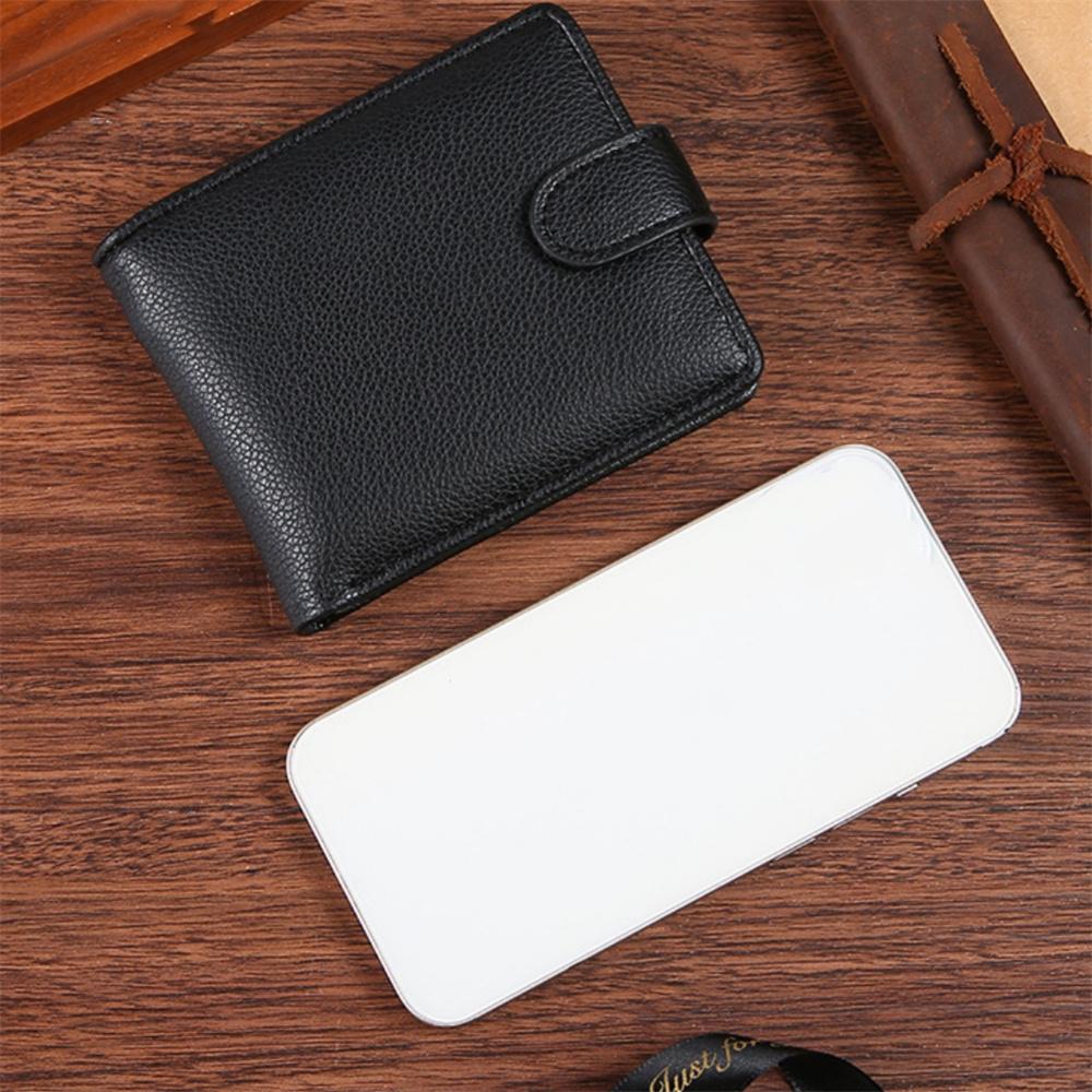 Leather Wallet Fashionable Id Wallet Men'S Wallet High Capacity For Daily Use Travel Office