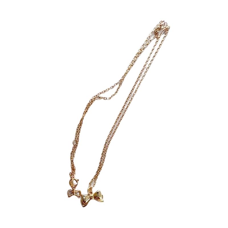 Unique Butterfly Knot Necklace Minimalist Bowknot Pendant Choker Jewelry Party Ornament Clavicle Chain Birthday Ornament 1