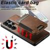 SUTENI H17 For Samsung Galaxy S25 Ultra Magnetic Case Card Slots Leather + TPU Kickstand Phone Cover