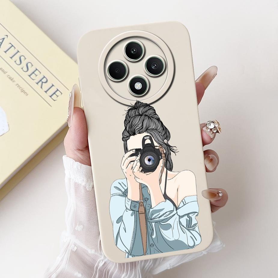 Für Oppo Reno12 F 4G Hülle CPH2687 Neue Luxus Candy Lackierte Abdeckung Stoßfeste Handyhülle Für Oppo Reno 12F Reno12 FS 5G Weiche Hülle