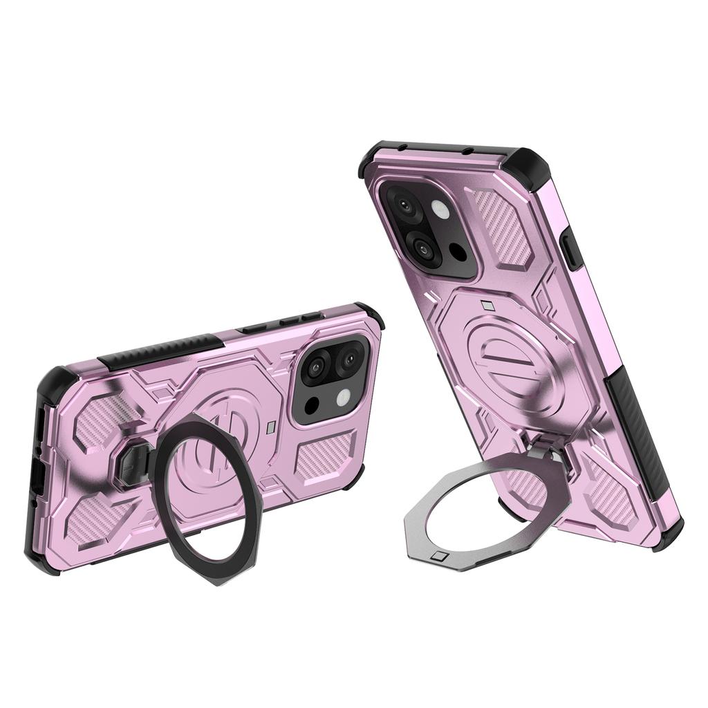 For OnePlus 13T 5G Magnetic Case Rotating Metal Kickstand PC + TPU Phone Back Cover