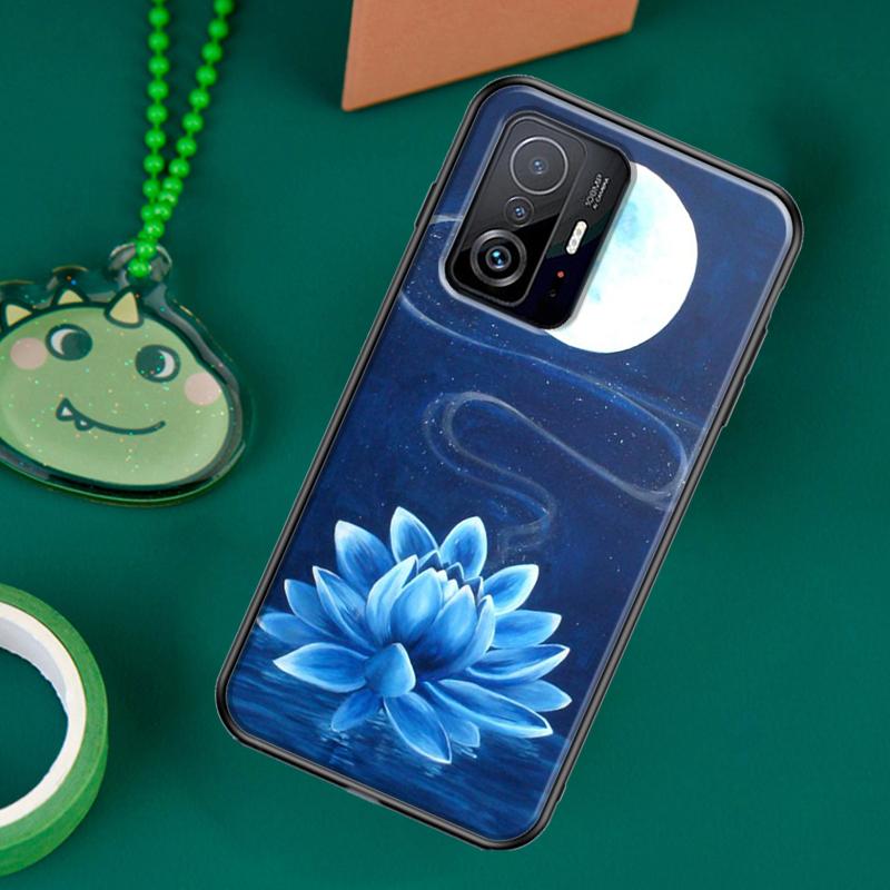 

Чехол Lotus Blue White Flowers для POCO F5 X5 X3 Pro X4 F4 GT F3 M5s C40 Чехол для Xiaomi 13 12 Lite 11T 12T Pro 12X Xiaomi 12T (12T Pro)