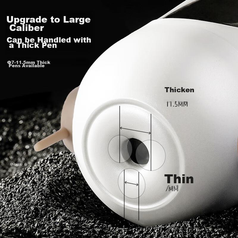 Fully Automatic Pencil Sharpener, Upgraded Large Diameter Sharpener Can Sharpen 11.5mm Thick Triangular Pencils, Children's Rotary Pencil Sharpener