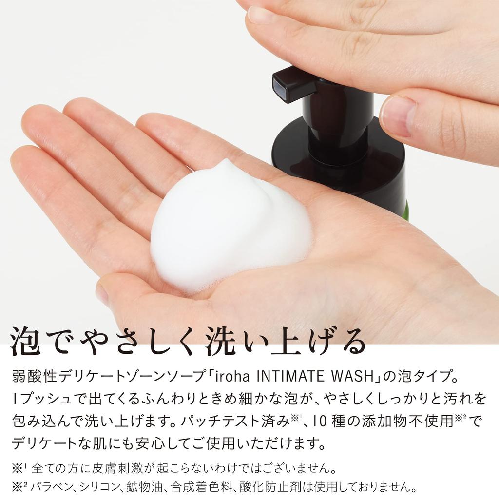 Iroha Iroha Delicate Zone Soap Intimate Wash Damask Rose and Geranium Scent Foam Type [Foam Type]