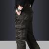 Men's Winter Multi-Pocket Cotton Overalls - Casual, Loose-Fit Outdoor Pants