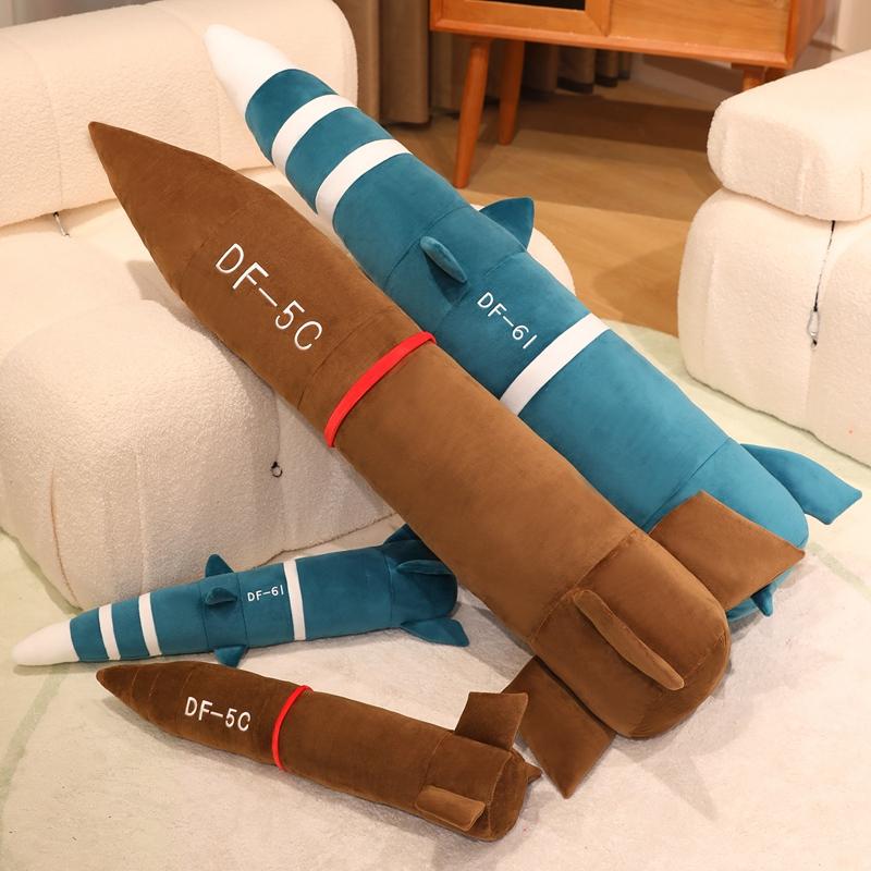 Favorite Toy Boys Missile Plush Pillow Missile Model Doll 60-120Cm Dongfeng Df-61 Toy Df-5C Stuffed Doll Military Enthusiast Collection Gift