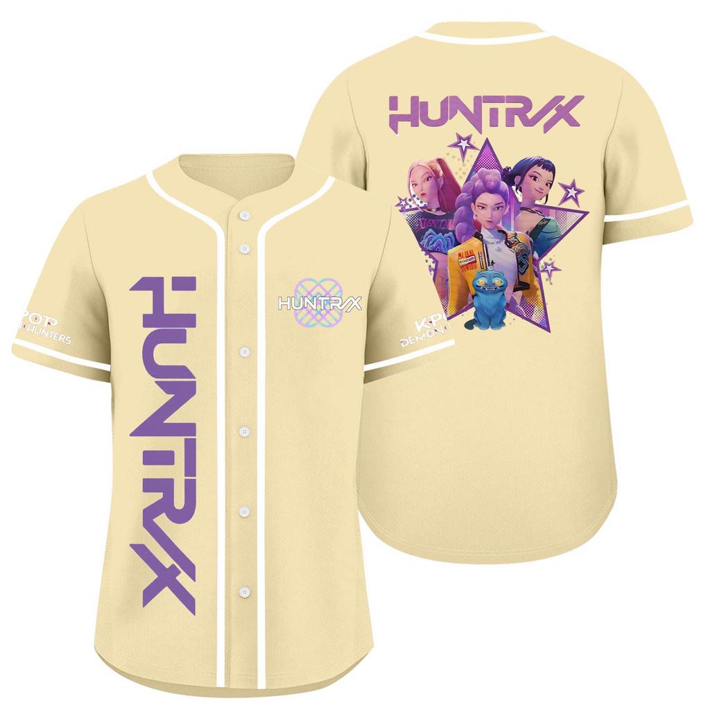 Children's Casual Cartoon Print Short-sleeved Baseball Jerseys Children's Sportswear Top