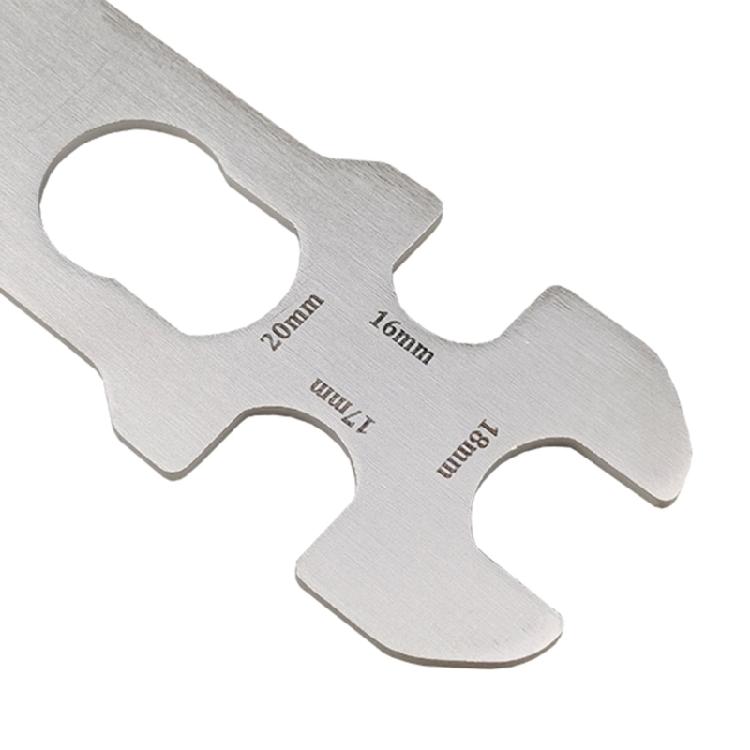 8 in 1 Porous Hexagon Wrench Steel Multifunction Wrench Flat Hexagon Wrench