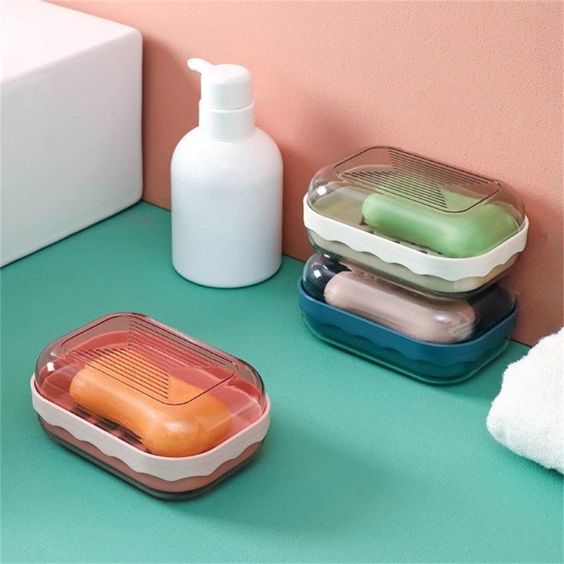 Compact Sealed Soap Container For Gym Goers Water Resistant Plastic Storage Box With Ventilation Holes