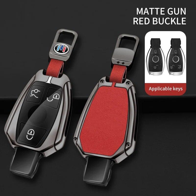 Zinc Alloy Car Remote Key Case Cover Shell Fob for Mercedes Benz A B C E Class GLA CLA GLC CLS W204 W221 W205 W176 W212 W463 AMG
