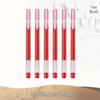 Five Thousand Years 0.7mm Red Ballpoint & 0.5mm Gel Click Pen for Homework Grading