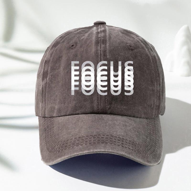 Focus Unisex Baseballkappe - Sommer & Frühling Sonnenschutz, Waschbar, Modischer Outdoor-Hut für Damen & Herren