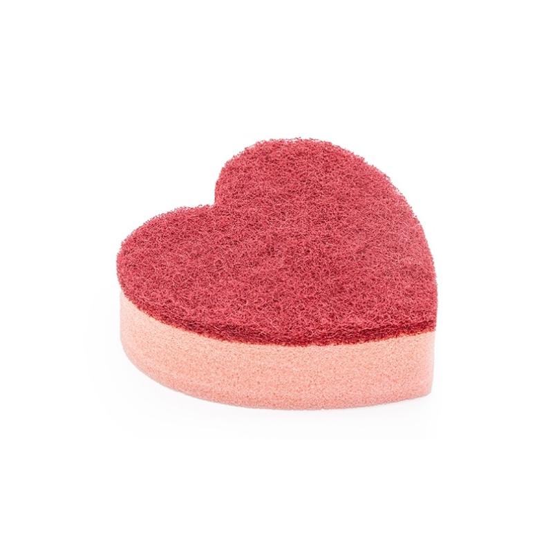 10 ks Houbička ve tvaru srdce Odolná podložka Silná dekontaminace Utěrka na nádobí Roztomilý tvar srdce Neškrábe Kuchyňské doplňky