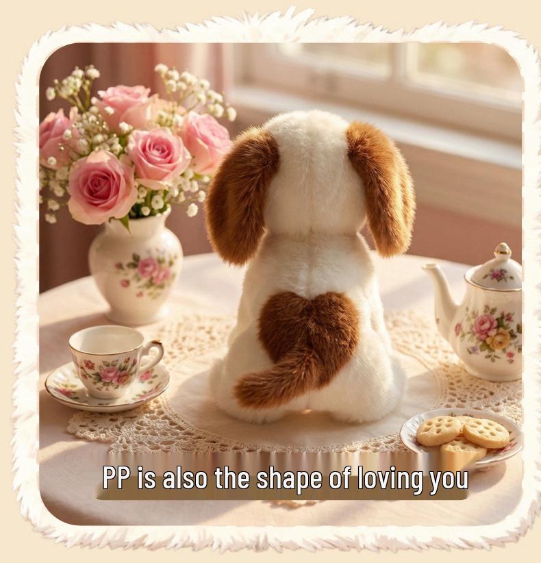 Adorable Milk Candy Dog Plush Toy - Cute Simulation Dog Doll for Kids' Birthdays