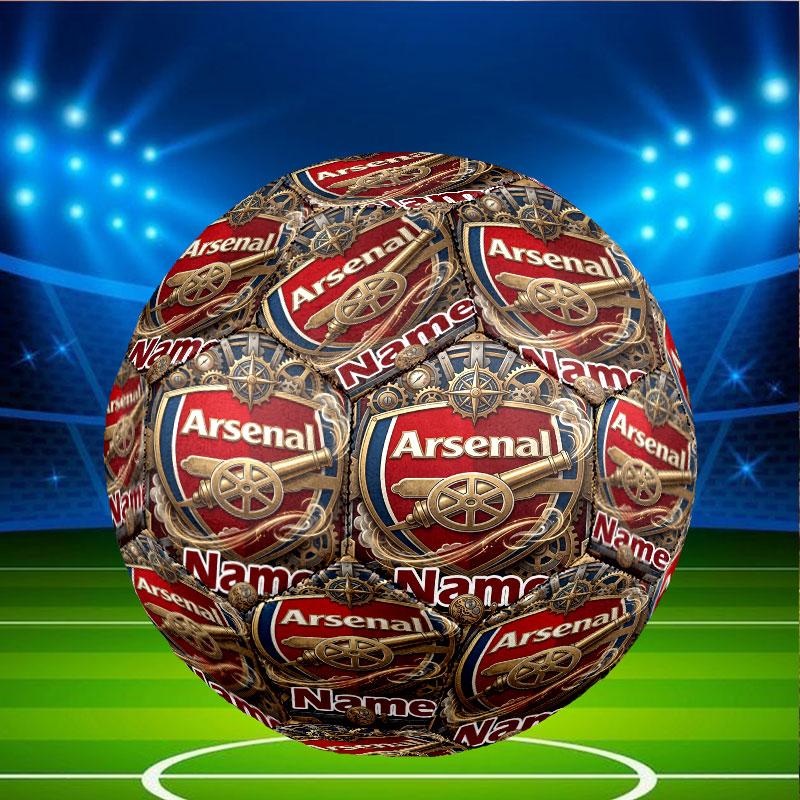 Benutzerdefinierter Name Personalisierter Arsenal F.C. Druck Größe 5 Fußball Training & Spiel Fußball, für Team, Kicken, Geschenk für Fußball-Enthusiasten