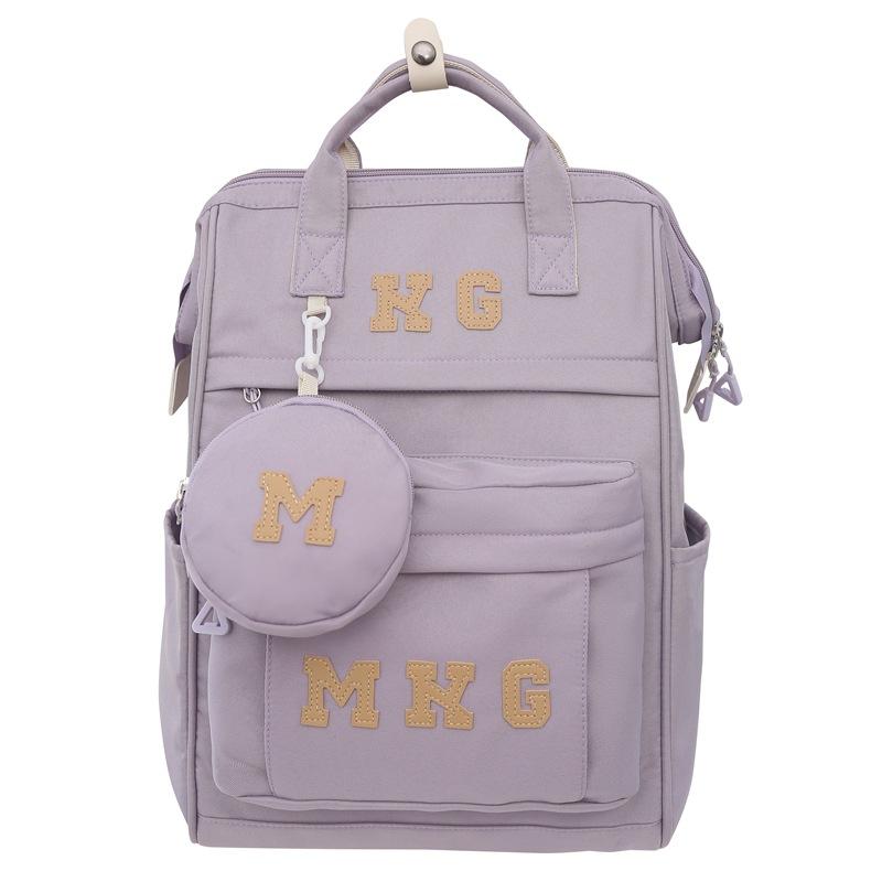 Batoh pro ženy s velkou kapacitou, školní taška pro studenty nižšího a vyššího stupně, pro vysokoškoláky, kampusová móda, jednobarevný batoh