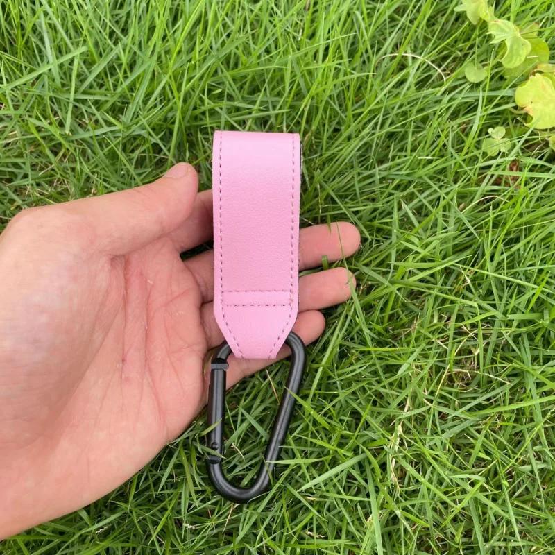 1/2pcs PU Leather Baby Bag Stroller Hook Pram Cart Organizer 360 Degree Rotatable Hook High-quality Crochet Stroller Accessories
