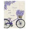 Farm Purple Fresh Flower Lavender Bicycle Flannel Blankets For Sofa Beds Bedding Room Soft Fleece Blanket Bedspread Home Textile