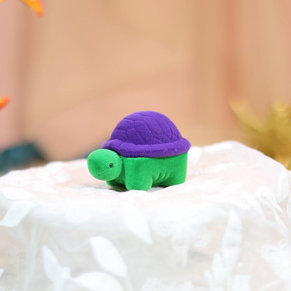 

Cute Cartoon Gift Turtle Tortoise Lover Jewelry Display Velvet Ring Box Storage Case Gift Boxes B