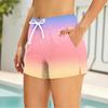 Women’s Printed Tankini Two Piece Swimsuit Sports Swimwear Set with Sleeveless Top and Shorts for Beach Pool