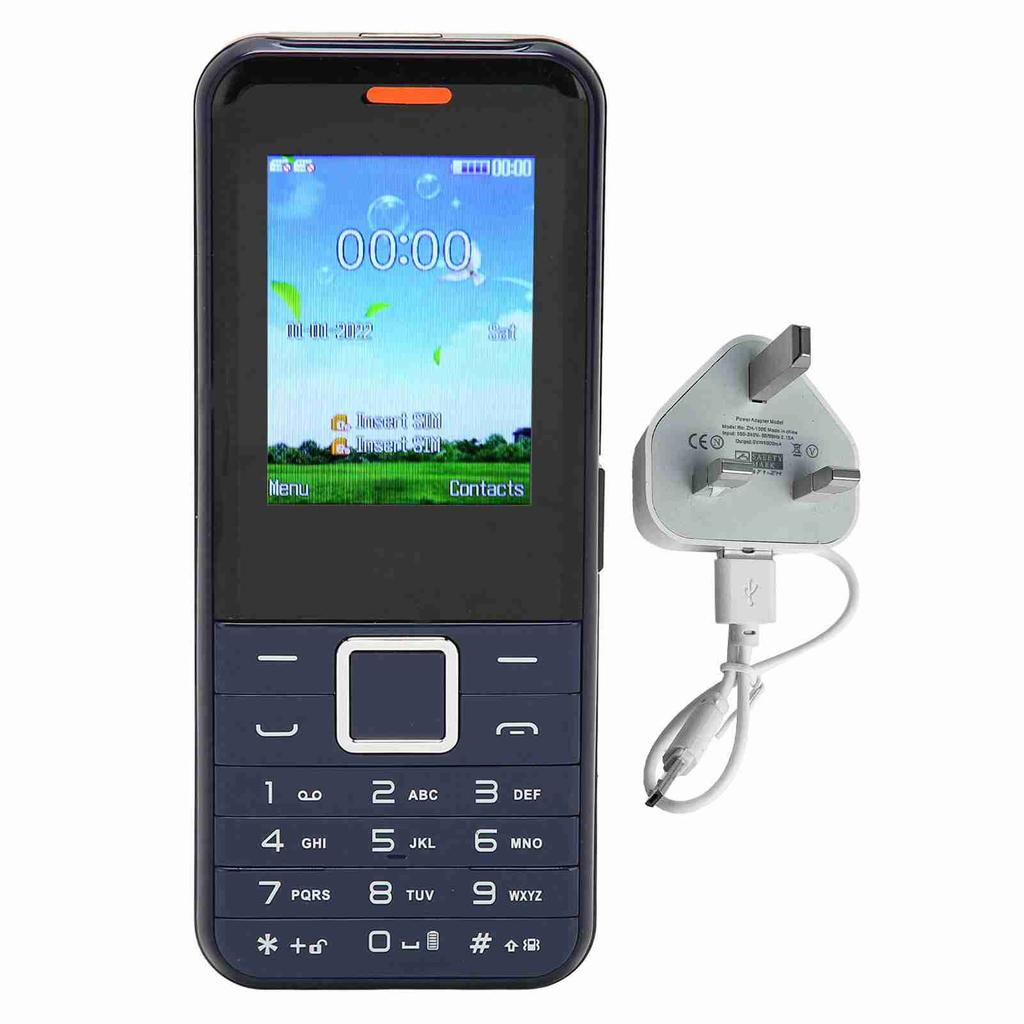 S502 2G Entsperrtes Multifunktionales Senioren-Handy 2,4-Zoll-Bildschirm 3000mAh Dual-SIM-Telefon 100-240V