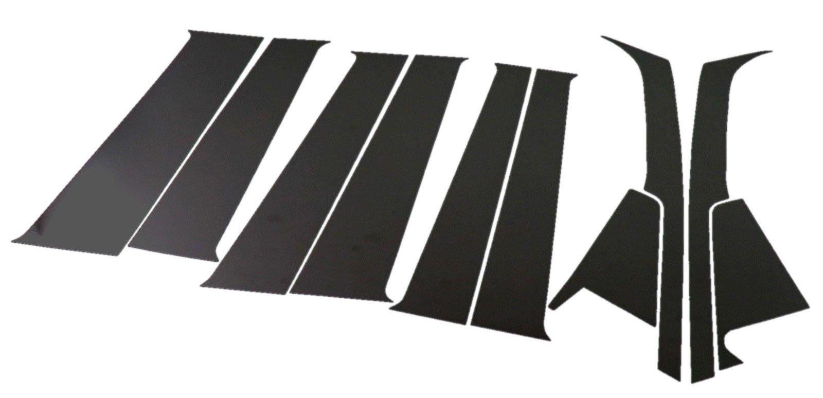 

BRIGHTZ Finish Stainless Steel Black Plated Pillar Panels for Nissan Tanto Visor Ultra-Mirror 375/385 (No Required) (10-Piece Set) [PIL-BLA-235] (Part чёрный