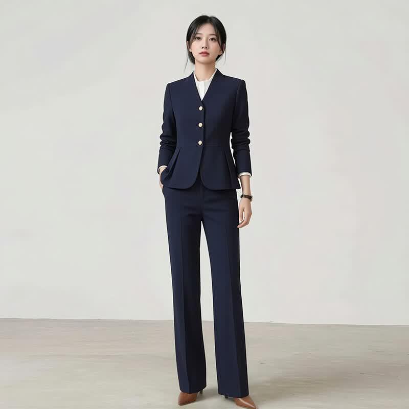 Women's Professional Blazer Suit Set