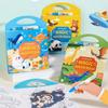 Reusable Animal Cognition Water Painting Book for Kids – Educational Doodle and Sticker Activity