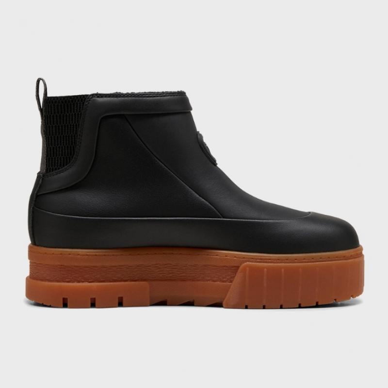 Puma Maze Bottes Wellis Cuir W   Noir   398535 01