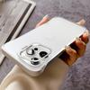 Ultra Slim Frameless Transparent Case For iPhone 16 Pro Max 16E Funda For iPhone 15 Pro Max 13 14 Metal Camera Stand Phone Cover