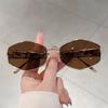 Vintage Polygon Rim Sunglasses Men  New In Outdoor Casual Shades Women Stylish Retro Luxury Brand Design Sun Glasses